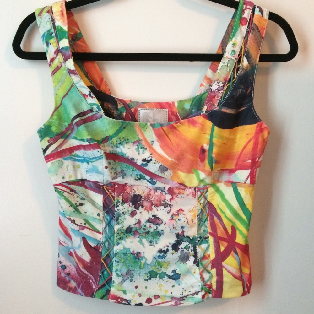 🎨 Vtg Alberto Makali Crop Top 90’s style